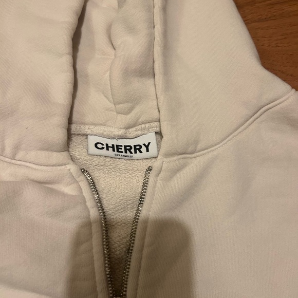 Cherry LA Cream Zip-Up Hoodie - Picture 6 of 10